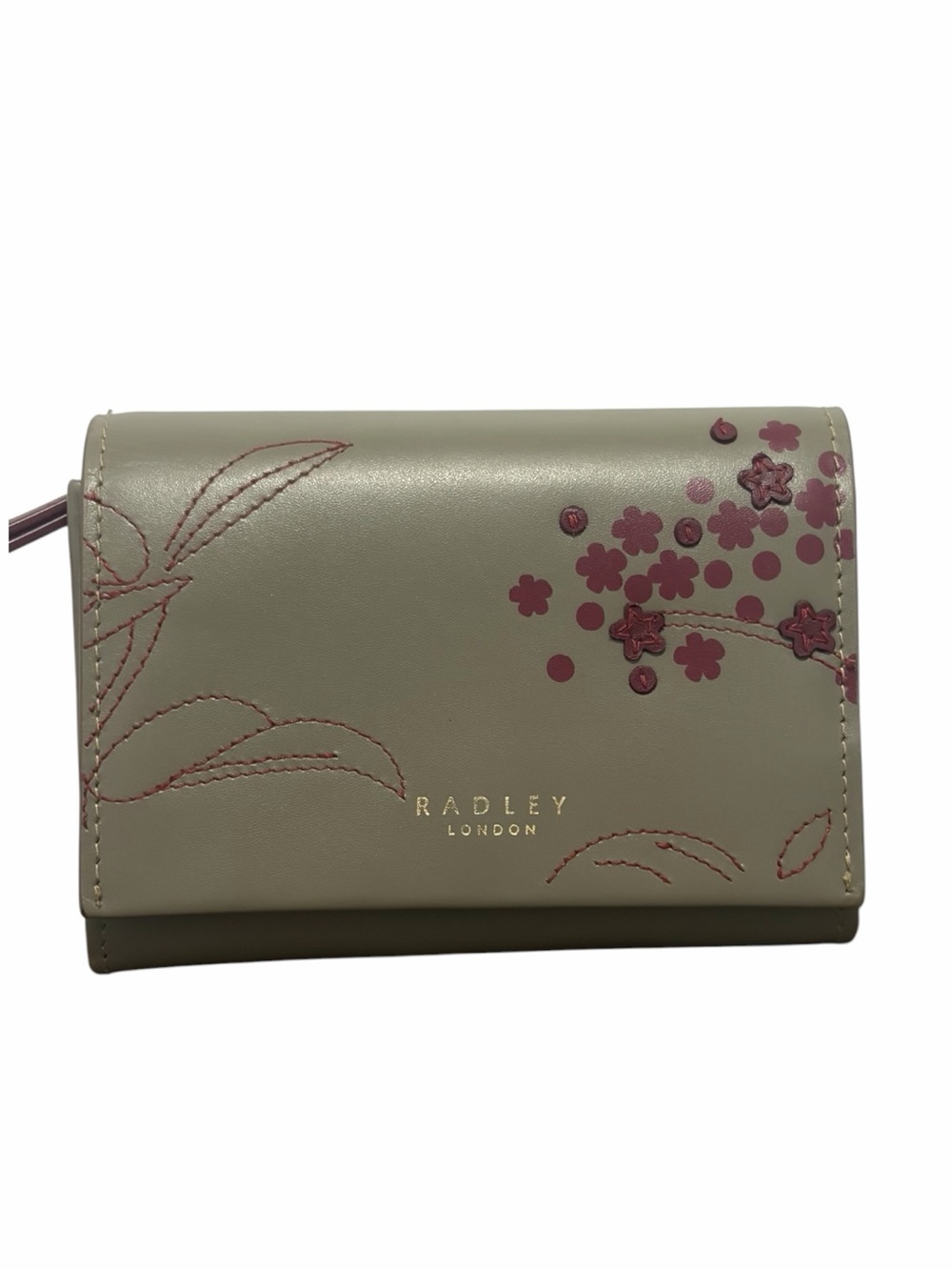 Radley London Cherry Blossom Fold Over Snap Wallet - Brand New